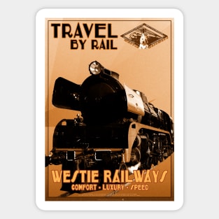 Retro Steam Rail Travel_04 Sticker